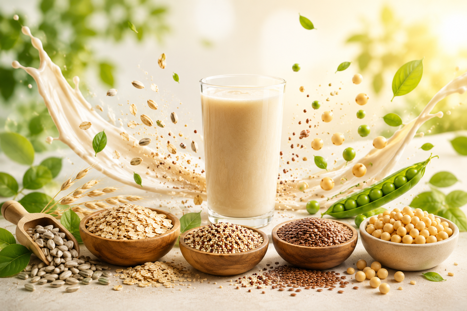 LePlants superfood ingredients and serving visual